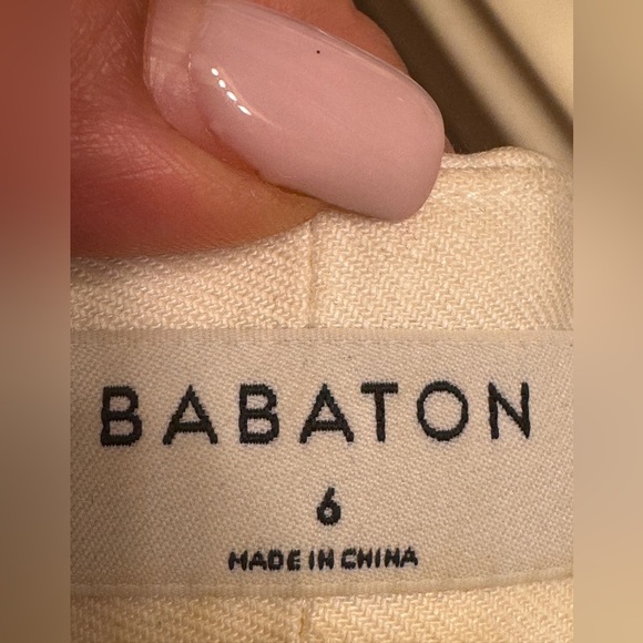 Babaton Atelier 'Keith' Off White Open Front Jacket in Espace Women's Size 6 - Picture 10 of 12